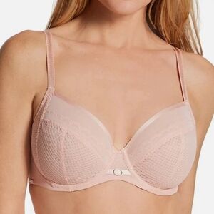 CHANTELLE Allure Plunge Chantelle Bra Light Pink 34DD NWT